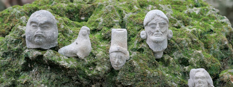 Preservation by Design - Mayan artifacts uncovered during ongoing excavations at Mirador, Guatemala. © FARES.